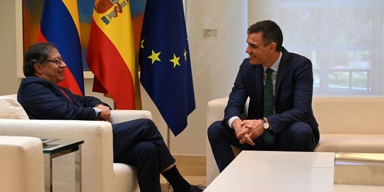 Sánchez anuncia un millón de euros para el “valiente proyecto de Paz Total” de Petro