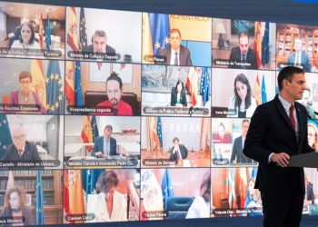 Los embajadores de la UE asisten a la presentación del Plan de Recuperación de Pedro Sánchez