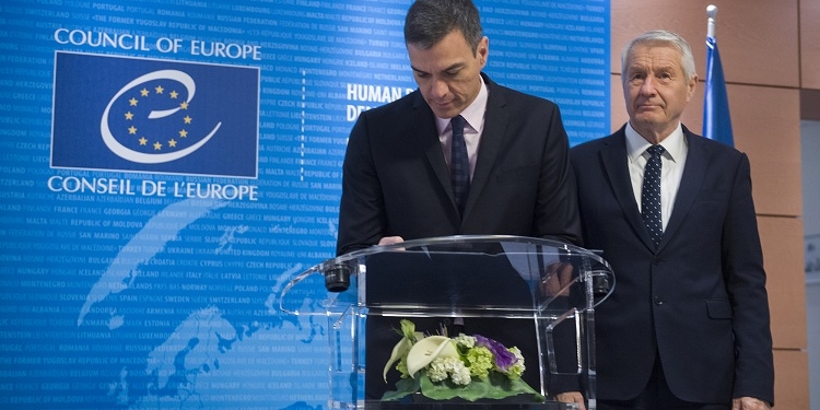 El presidente del Gobierno, ayer en Estrasburgo.