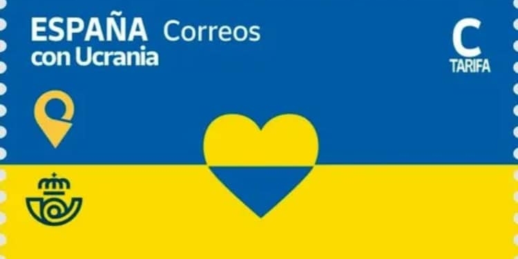 El consejero diplomático de Zelensky, en la presentación del sello ‘España con Ucrania’