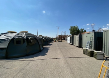 Instalaciones en Torrejón para los refugiados afganos