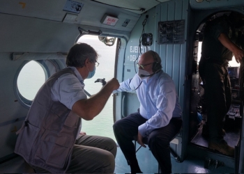 Fernández Trigo recorre el litoral afectado por el vertido de Repsol en Perú