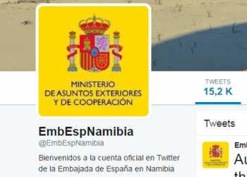 La Embajada de España en Namibia es la segunda más activa del mundo en Twitter