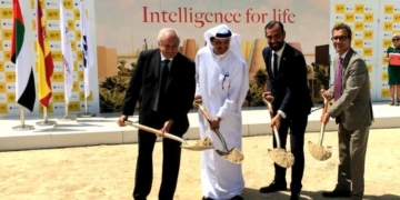 Valenzuela inaugura las obras del pabellón de España en la Expo Dubái 2020