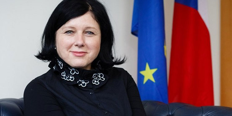 La vicepresidenta de Valores y Transparencia de la Comisión Europea, Vera Jourova.