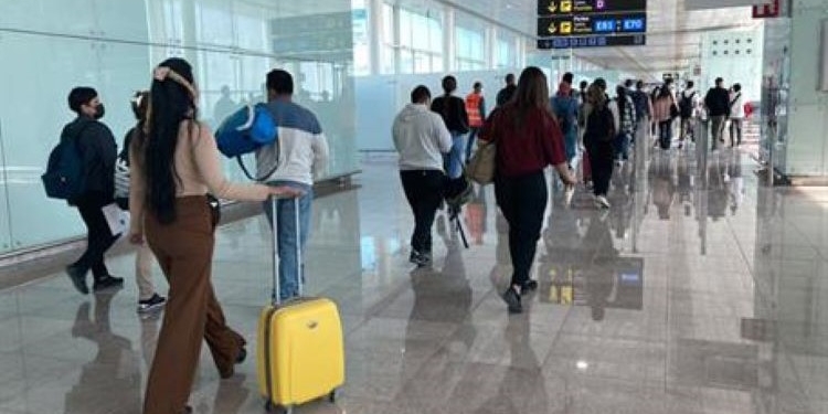 Los pasajeros aéreos internacionales en España aumentaron en enero un 12,7%