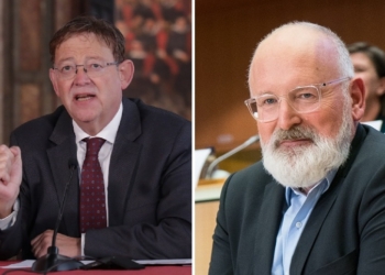 Ximo Puig galardona a Frans Timmermans por su impulso al Pacto Verde Europeo