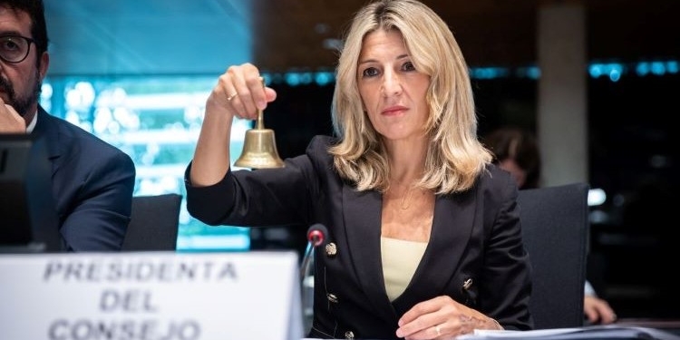Yolanda Díaz representará hoy a España en el primer consejo informal de la Presidencia belga