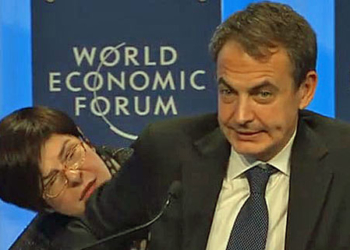 José Luis Rodríguez Zapatero, en el Foro Davos en 2010.