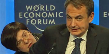 José Luis Rodríguez Zapatero, en el Foro Davos en 2010.