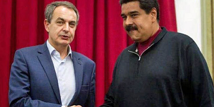 Rodríguez Zapatero and Maduro.