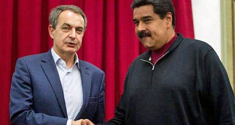 Rodríguez Zapatero and Maduro.