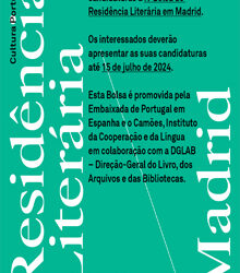 The Embassy of Portugal organises the IV Literary Residence Scholarship in Madrid