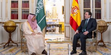 Albares and his Saudi counterpart talk in Madrid about Gaza and trade relations