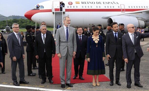The King arrives in Panama to attend the inauguration of Mulino as president