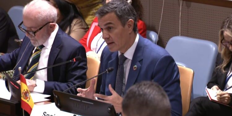 Sánchez in New York: “We have never been more exposed to disinformation”
