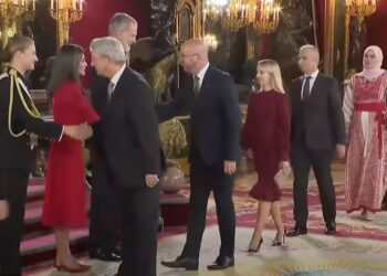 Todos los embajadores asisten a la recepción de la Fiesta Nacional de España