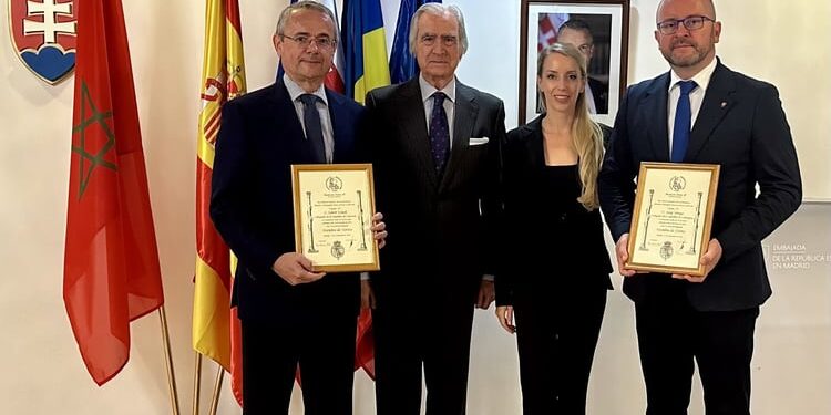 Slovak and Slovenian ambassadors, honorary members of Fundación Carlos III