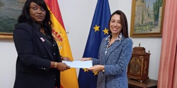 Gabon’s new ambassador presents her Copies of Letters of Credence