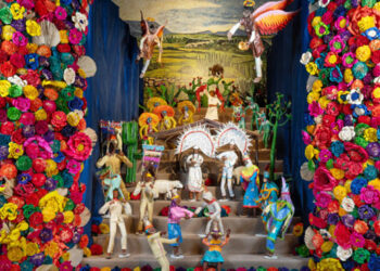 Exhibition of twenty nativity scenes at the Fundación Casa de México