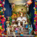 Exhibition of twenty nativity scenes at the Fundación Casa de México
