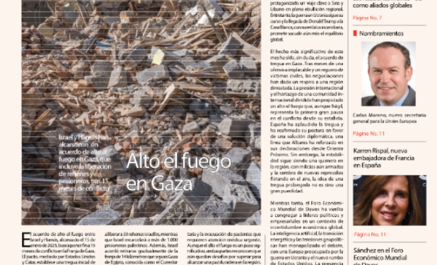 Llega la edición de enero de “A fondo” de The Diplomat, protagonizada por el alto el fuego en Gaza