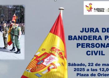 Defensa organiza una Jura de Bandera para civiles en la Plaza de Oriente de Madrid