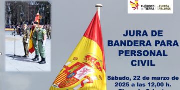 Defensa organiza una Jura de Bandera para civiles en la Plaza de Oriente de Madrid