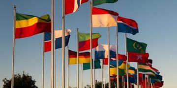 El simbolismo de las banderas en la diplomacia y los eventos oficiales