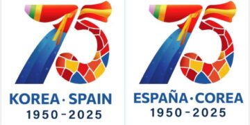 Spain and Korea present the logo for the 75th anniversary of their relations