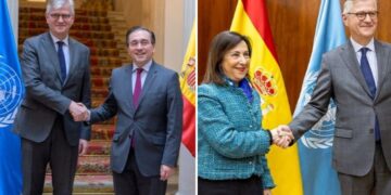 Albares and Robles discuss Spain’s participation in UNIFIL with the head of UN Peacekeeping Operations