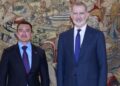 El Rey recibe a Daniel Noboa durante una visita marcada por el apagón eléctrico