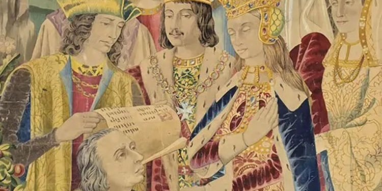 Exhibition of the Real Fábrica de Tapices in the Alhambra of Granada