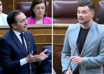 Rufián pone en duda el peso de Albares en la UE y el ministro responde que la oficialidad del catalán es “irreversible”