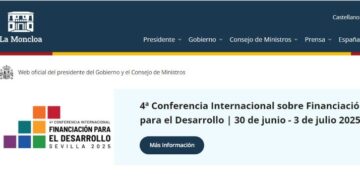 Moncloa lanza la web de la Conferencia sobre Financiación para el Desarrollo de Sevilla