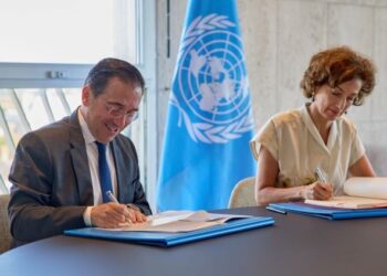 España y la UNESCO firman el acuerdo para que Barcelona sea la sede de MONDIACULT 2025