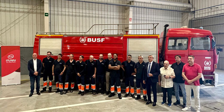 Donación de un camión de bomberos para los equipos de rescate en Ucrania