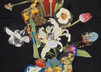 Collages of the filmmaker Isabel Coixet in the Museo Nacional Thyssen-Bornemisza