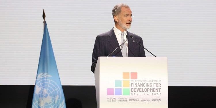 El Rey en Sevilla: “La nueva geopolítica no debe desembocar en una enmienda a la totalidad al derecho y la solidaridad”