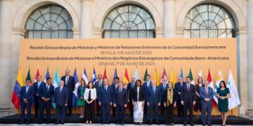 Albares presents the roadmap for the Madrid Summit to his Ibero-American counterparts