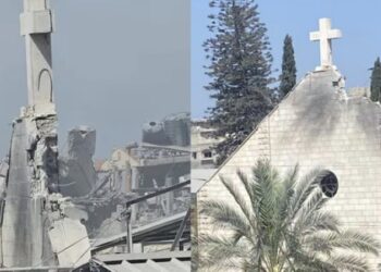 Spain condemns Israeli bombing of the Holy Family Church in Gaza, which housed Palestinian refugees