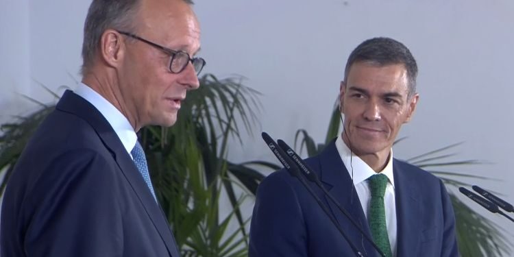 Merz demonstrates before Sánchez his rejection of immediate recognition of Palestine and of defining the situation in Gaza as “genocide”