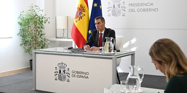 Sánchez insta a la Coalición de Voluntarios para Ucrania a aumentar la presión sobre Rusia para que acepte un alto el fuego