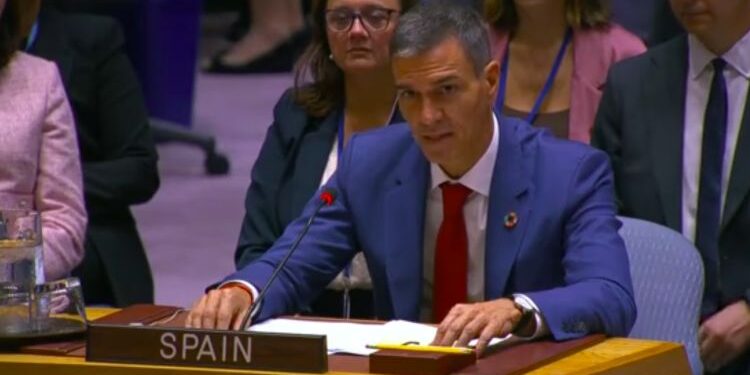 Sánchez calls on the Security Council to ensure that future peace in Ukraine “does not legitimize violence”