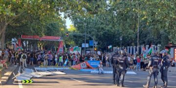 Las protestas solidarias con Gaza obligan a cancelar la última etapa de la Vuelta