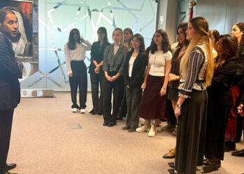 Carlos III University students at the Embassy of the United Arab Emirates