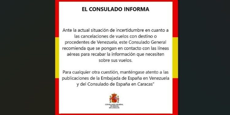 Foreign Ministry addresses the temporary suspension of flights to and from Venezuela following US warnings