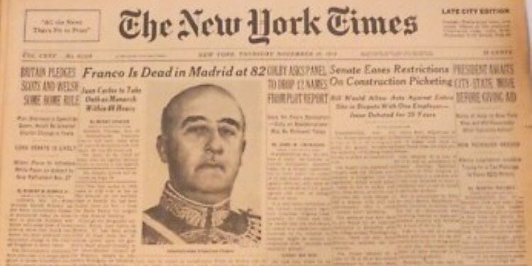 50 años del 20N: La prensa internacional y la muerte de Franco