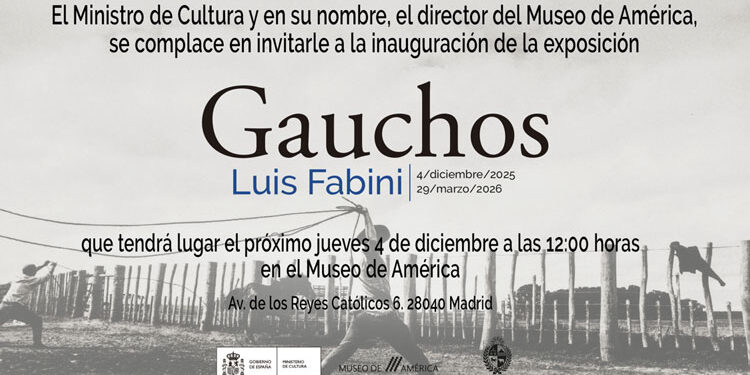 Opening of the exhibition ‘Gauchos’ in the Museo de América