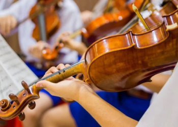 Concierto de la Banda Sinfónica de Tlaxiaco, Oaxaca, en Casa de México